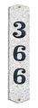 Qualarc Wex-4719al Wexford Vertical Granite Address Plaque In Autumn Leaf Natural Stone Color 