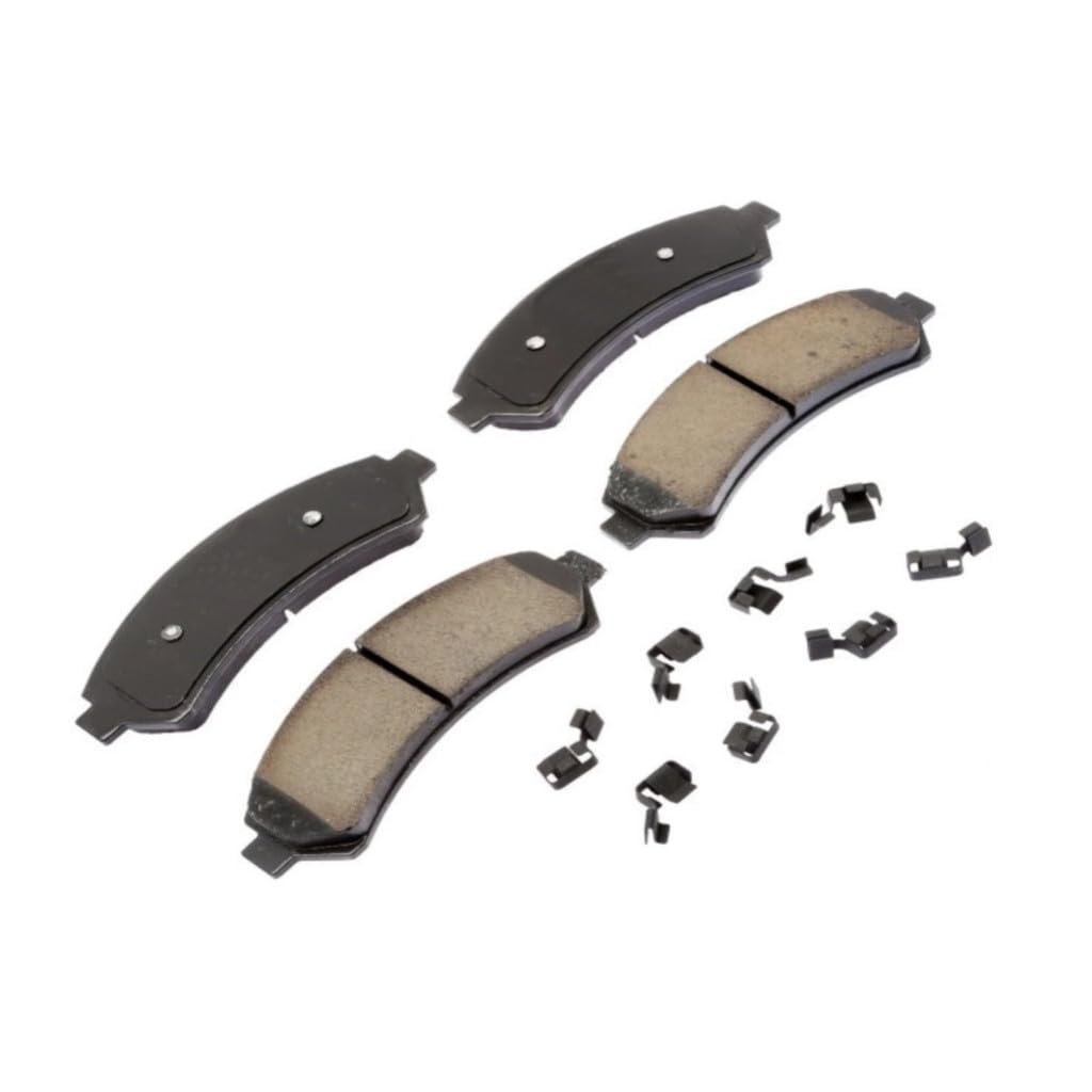 Front Disc Brake Pads For Isuzu Hombre 1998 1999 2000 Ceramic Friction Material Includes Mechanical Wear Sensor Shims And Clips