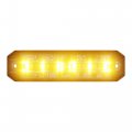 Abrams Ultra Series Light Head Amber 18w 6 Led Sae Class-1 Tow Truck Snow Plow Construction Vehicle Grille Surface Mount Strobe 