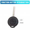 Uxcell Car Replacement Key Fob Remote Control Shell Case For Mitsubishi Colt Warrior Carisma Spacestar 4 Button Black