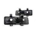 Chevy R1500 V1500 Suburban 1990 1991 Parking Lights Driver And Passenger Side Pair Clear Lens Housing Below Dual Head For 