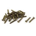 Uxcell M4 X 0 7mm Pitch Brass Phillips Drive Flat Head Sunk Screws 30 Pcs
