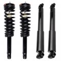 Front Complete Struts Spring Assembly Rear Shock Absorbers Fits 2010 2011 Ford Fusion For Mercury Milan Quick 272596 344363 Set