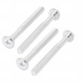 M8x80mm Male Thread Phillips Flat Head Bolt Screw Suitable For Double Bed Furniture Tv Rack Wall Hanging 4pcs 