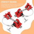 Cherocar For Jeep Stainless Steel Locking Hood Latch Catch Kit 1997-2006 Wrangler Tj Red With Lock