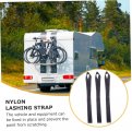 Uonlytech 8pcs Motorcycle Hook Strap Safe Band Cargo Lashings Flexible Tie Down Strap Hauling Belt Ratchet Straps Baggage Belts