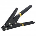 Cable Tie Gun Portable Nylon Tension Plastic Zip Fastening And Cutting Tool Tensioning Power Cables Black 