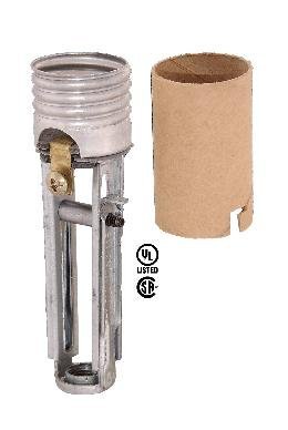 B P Lampa Medium Base Adjustable Keyless Candle Socket 6 Pack