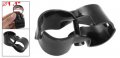 Uxcell Replacement Double Port Lean Tube Pipe Vertical Clamp Clip Black