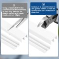 Plastic Sliding Door Track 3 Set 4 27ft Glass Cabinet Window Hardware For 1 In Thick Panels Small Bypassing Closet White
