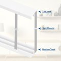 Plastic Sliding Door Track 3 Set 4 27ft Glass Cabinet Window Hardware For 1 In Thick Panels Small Bypassing Closet White