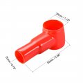 Uxcell Battery Terminal Insulating Rubber Protector Covers For 30mm 20mm Cable Red Black 1 Pair