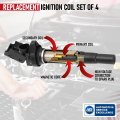 Ignition Coil Pack Set Of 4 Compatible With Mini 1 6l 2007-2013 Cooper 2011-2016 Countryman And 2013-2016 Paceman Replaces