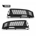 G-plus Fog Light Grill Bezel Cover Compatible With Audi A4 B9 S-line 2016 2017 2018 Only Fits S4 2016-2018 Not Fit Models