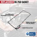 Oil Pan Gasket For Buick Cadillac Chevrolet Gmc Hummer Isuzu Pontiac Replaces 12612350 Os30693r Pg3165 Fits Rainier Escalade