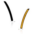 Smoke Amber Light Led Front Side Marker Lights For 2018-2024 Lexus Lc500 Lc500h 2pieces W Turn Signal Lamp Assembly Driver-left 