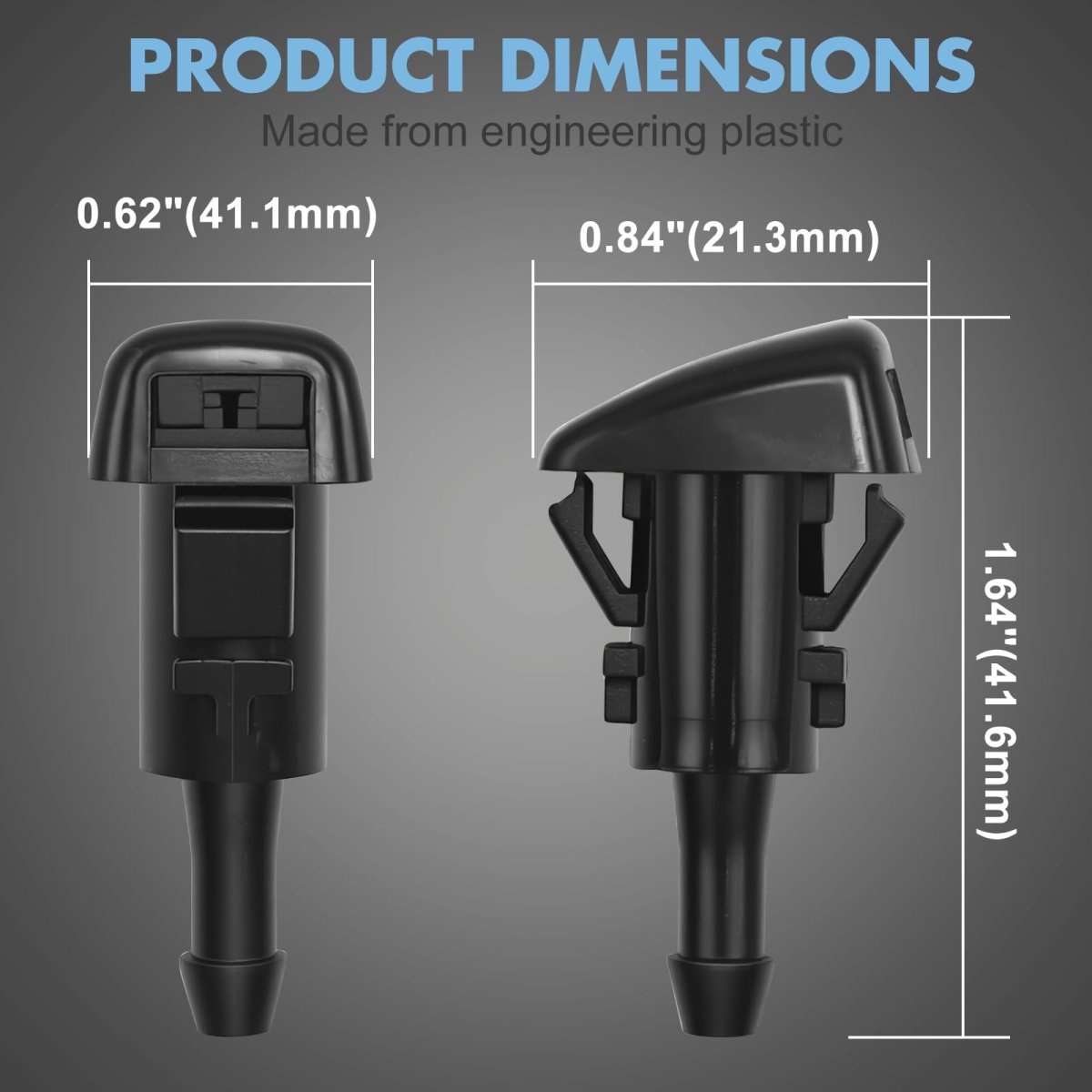 98630-2k100 98630-3j000 Windshield Washer Nozzles For Hyundai Elantra Sonata Santa Fe Kona Tucson Accent And Kia Sportage