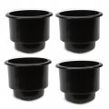 Red Hou Auto 4 Cup Holders Plastic Pocket Recessed Insert Universal With Drain For Boat Rv Car Truck Marine Pontoon Motorhome 