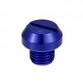 Universal M10 Motorcycle Mirror Hole Plugs Screws Rearview Mirrors Caps Lock Offs Cover Positive Blue 