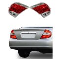 Tail Light Assembly Replacement For Camry 2005 2006 Left And Right Side Chrome Housing Red Clear Lens Halogen Bulb Part 