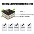 2pcs Universal Front Car Seat Cushion Breathable Plush Pad Mat Protector For Automotive Home Chair Brown