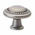 Gliderite Hardware 5222-wn-50 1 25 Inch Round Beaded Cabinet Knob 50 Pack Weathered Nickel Finish 