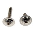 Multi-purpose Screws Steel Material Clear Zinc Coarse Thread Phillips Drive Style Oval Head Shape 12 Pieces 