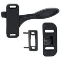 Recpro Rv Trailer Screen Door Latch Replacent Kit- Right Hand Complete Black Plastic Keeper Strike Plate