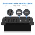 Pop Up Power Strip With Pd 30w Usb Ports Recessed Grommet Outlet Hub Connectivity Box Outlets Socket For Table Conference Room
