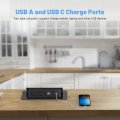 Pop Up Power Strip With Pd 30w Usb Ports Recessed Grommet Outlet Hub Connectivity Box Outlets Socket For Table Conference Room