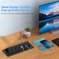 Pop Up Power Strip With Pd 30w Usb Ports Recessed Grommet Outlet Hub Connectivity Box Outlets Socket For Table Conference Room