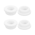 4pcs Rubber Grommets 30mm Drill Hole 21mm Id Top Hat Grommet White Silicone Plug Gasket For Wiring Automotive