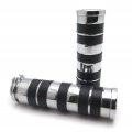 Httmt Trhb105a-1 Motorcycle 1 25mm Chrome Hand Grips Compatible With Shadow 1100 Spirit Sabre Aero Ace Suzuki Intruder 1500 C90
