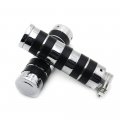 Httmt Trhb105a-1 Motorcycle 1 25mm Chrome Hand Grips Compatible With Shadow 1100 Spirit Sabre Aero Ace Suzuki Intruder 1500 C90