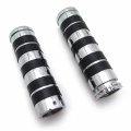 Httmt Trhb105a-1 Motorcycle 1 25mm Chrome Hand Grips Compatible With Shadow 1100 Spirit Sabre Aero Ace Suzuki Intruder 1500 C90