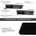 For 2008-2014 Compatible With Dodge Challenger 4-piece Dark Smoke Amber Red Led Front Rear Bumper Fender Corner Side Marker