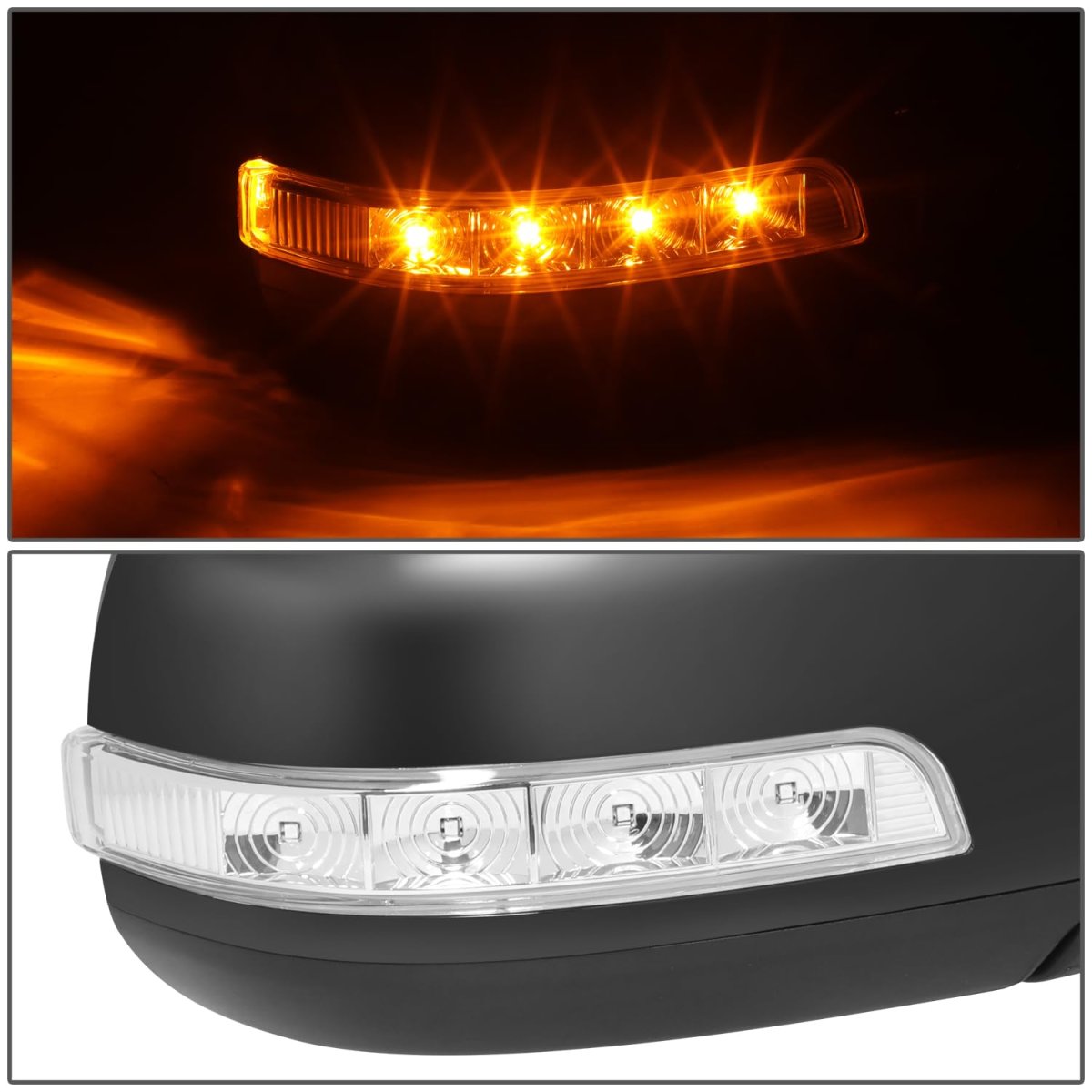 Side Door Power Mirror For Sorento 2014 2015 Passenger Right Memory Heated Glass Turn Signal Blind Spot Paint To Match Black