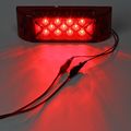 Partsam 2x Red 6 X 2 Sealed Rectangular Rectangle Clearance Marker Lamp 13led Truck Trailer Light