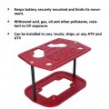Battery Box Tray Bracket Aluminum Truck Mount Fit For Optima 34 78 Batteries Red