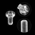 Uxcell M3x6mm Plastic Phillips Bolts 50pcs Pc Pan Head Machine Screws Transparent