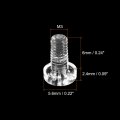 Uxcell M3x6mm Plastic Phillips Bolts 50pcs Pc Pan Head Machine Screws Transparent