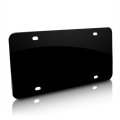 Blank Stainless Steel Black License Plate 12 X 6 