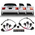 Usr Unique Style Racing Plug And Play Tail Light Wire Harness For Sequential Signal Total Of 8 Canbus Led Bulbs Red Brake White 