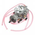 Universal 34mm Motorcycle Carburetor Replacement For 90cc 100cc 110cc Atv Suv Black Silver Tone 
