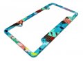 Premium Tropical Floral License Plate Frame