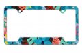 Premium Tropical Floral License Plate Frame