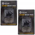 Niche Brake Pad Set For Yamaha Fz1 5lv-w0046-50-00 Rear Organic 2 Pack