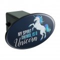 My Spirit Animal Is A Unicorn Oval Tow Trailer Hitch Cover Plug Insert