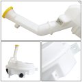 Auto Dynasty Ma1288113 Factory Style Car Windshield Washer Reservoir Tank Cap Fluid Pump For Mazda 5 06-10 White 