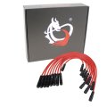 Dragon Fire Performance Ceramic Spark Plug Wire Set For 1996 To 2000 Chevy Gmc Truck 7 4l V8 Vortec Pwj158 8mm Red Wires With 
